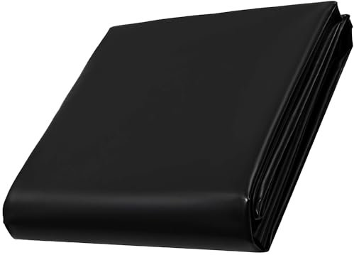 Lona para Estanque de Caucho Negro Revestimiento para Estanque Resistente Al Desgarro 2x2 1x3 3x4 4x4 5x8 5x6.0m Lámina De Invernadero Forro para Fuentes HDPE para Cascadas Paisajismo Arroyos(Tamaño:3