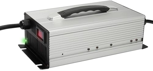 WLEJSL Chargeur Batterie Haute Puissance 2500 W 24 V 50 A pour Chariot Élévateur, Coque en Aluminium, Chargeur Charge Rapide Écran LED, Voyant d'État Charge,50a Anderson