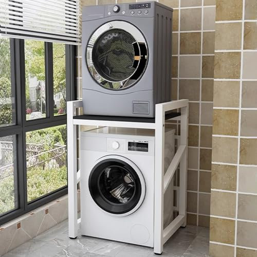 Xalteafe Meuble De Rangement Machine A Laver,Etagere Machine A Laver,Au-Dessus De L'éTagèRe De La Machine à Laver,Meuble Machine à Laver Rangement,EtagèRes Au Dessus du Lave-Linge,RéGlable