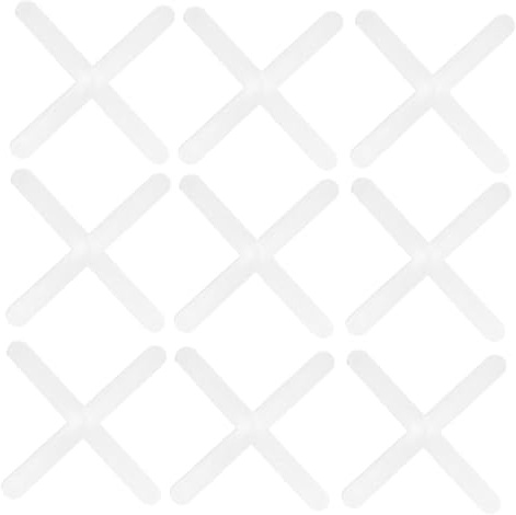KONTONTY 1000pcs Tile Leveling Spacers Cross Shape Grout Spacers for Ceramic Floor and Wall Installation Thickness and Reusable Tile Aligning Tools