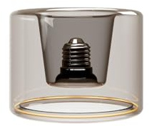 Ampoule LED Smoky Ghost Line Recessed Donut 120x90 6W 380Lm E27 1900K Dimmable - G13