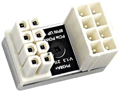 XINYIN Conector de cable de alimentación de tarjeta gráfica de 8 pines, adaptador de 180 grados con conexión estable de 8 pines sólidos
