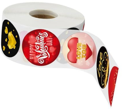 Operitacx Geschenkanhänger seidenband ribbon sticker tags Valentinstag Aufkleber Karte Stempel Fan-Shop Jubiläum Bausatz Aufkleber -Klebeetikett vorhanden PVC