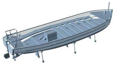 MRY-SFW 1/200 Model Upgrade USS Arizona 40ft Motorboat Navy Model Kit