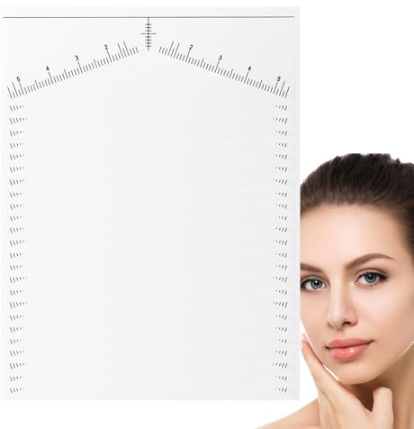 Ögonbrynschabloner – Eyebrow Shaper Kit | detaljerad ögonbrynsmall | återanvändbar ögonbrynsmallar – sats | Professionell Brow Mapping – härskarta | ögonbrynsformande miicrobla