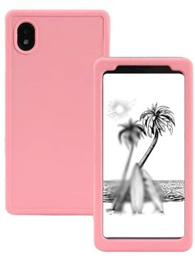 WUNIAK Case for Bigme HiBreakS Color/HiBreakS/E-Ink Smartphone 5.84 inch, Drop-Resistant Design Shock Proof Lightweight Rubber Shell Protective Soft Silicone Cover,Pink