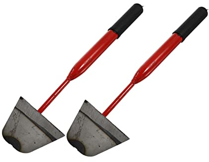 Mikikit 2pièces Houe De Jardin à Main Lot de Charrue Forgée Outil De Binage Petite Houe pour Plantation De Fleurs Jardinage