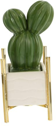 TOYANDONA 1pezzi Cactus Ceramica Decorazione Da Scrivania Bonsai Simulato Pianta Ornamentale Artigianato Decorativo Accessori Per Bonsai Design Cartoon Sostenibile e Durevole