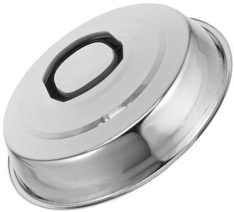 SOLUSTRE Cubierta de Acero Inoxidable para Bistec Tapa Protectora de Alimentos para Cocina y Restaurante Multifunción para Comida Limpia y Segura