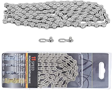 11 Speed Bike Chain Lightweight Half Hollow 1/2x11/128 Inch 116 Links Bicycle Chain for Mountain Bike
