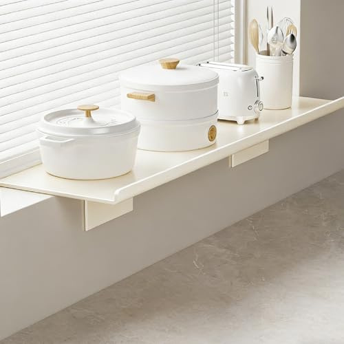Onxyrbyte Window Sill Extension Board,Windowsill Extender Plate,Window Sill Extender For Plants,No-Drill Window Ledge Extender Shelf,Lightweight,Waterproof,for Kitchen,Office,Bathroom