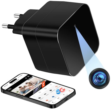 Kaelera WiFi-kamera 5G, Mini gömd trådlös kamera 1080P HD, USB-laddare Mikro spion övervakningskamera Miniatyrkamera för fjärrövervakning med rörelsedetektering