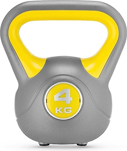 Gymtek Kettlebell Kugelhantel - Hantel für Kraft-Training - Krafttraining Fitness Gymnastik - Workout Gewicht – Muskelzuwachs - Ergonomischer Griff - Fitnessstudio zu Hause