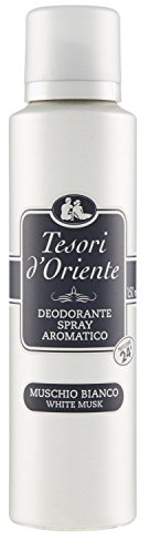 ¡NUEVO! Tesori d'Oriente Muschio Bianco/White Musk Desodorante Spray de 150 ml 24