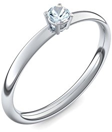 Platin Ring Aquamarin 950 + inkl. Luxusetui + Aquamarin Ring Platin Aquamarinring Platin (Platin 950) - Concinnity Amoonic Schmuck Größe 54 (17.2) AM161 PL950AQFA54