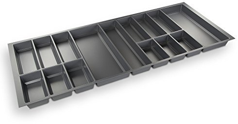 ORGA-BOX® IV UNIVERSAL Bac à couverts (473,5 x 1126 mm) Gris Argenté Longueur Tiroir 120 cm Découper Possible