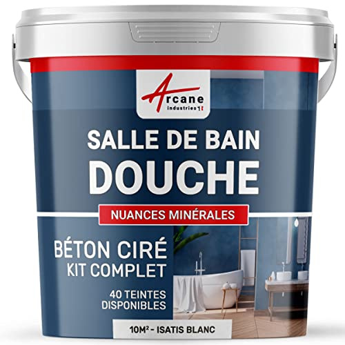 Microcemento bagno e doccia: microcemento impermeabile - 10 m² (in 2 strati) Isatis Bianco - ARCANE INDUSTRIES