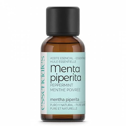 Ätherisches Pfefferminzöl 100 Prozent Rein + Mentha Piperita Öl Für Aromatherapie Massage Und Wellness + Natürlich Erfrischend Für Konzentration Und Atmung + 30 Ml Premium Glasflasche Naturrein
