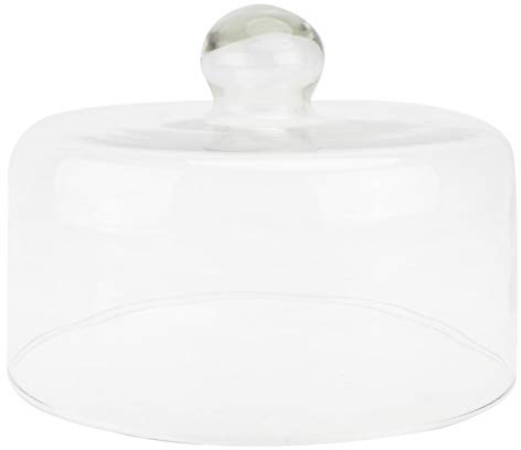 Cabilock 1pezzi Copri Torte Rotonde in Vetro Trasparente Coperchi per Alimenti per Cucina Coperchio in Vetro per Conservazione della Freschezza del Cibo