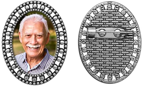 Foto-Revers oder Krawattennadel für Bräutigam, Hochzeit, Gedenkstätte, Beerdigung, Anstecknadel, fügen Sie Ihr eigenes Foto mit Foto-Größenanpassungs-Software hinzu, Geschenk für Trauzeugen oder