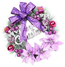 VICASKY Modischer Künstlicher Weihnachtskranz 30 cm Kiefernkranz- Für Eine Party Voller Freude