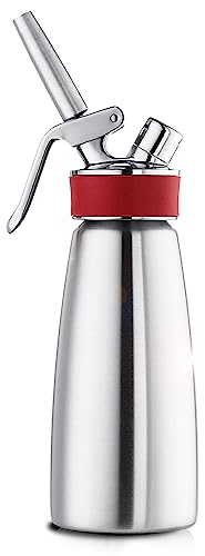 Sifón profesional de Chantilly iSi Gourmet Whip 1/2 litros (500 ml) / Perfecto para preparaciones calientes o frías (chantillys y espumas). La elección de los líderes más grandes del mundo
