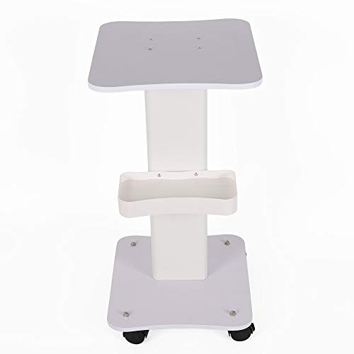Chariot cosmétique de salon de beauté à roulettes portable avec panier de rangement, roue de frein, spa, salon, hôpitaux, coiffeurs, roues universelles