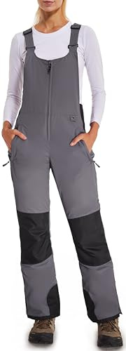 DAFENP Pantalones Mono Esquí Nieve Mujer Impermeable