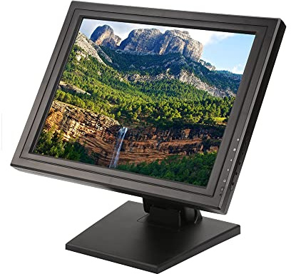 BAOCHADA Touchscreen Monitor 17 LCD Touch Screen Monitor, LCD Display Multi Touch Screen Monitor 4:3 Standard, Built in Touchscreen Display for POS PC Cashier Restaurant Bar Coffee Store
