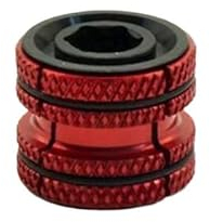 wanhaoaony Fahrrad Steuersatz Ultra Light Carbon Plug Bicycle Fork Headset Stem Top Cap Key Expander 28.6mm 1 1/8 Steerer Plug for Road MTB Bike Accessories SteuersäTze (Color : Red10g Strengthened)