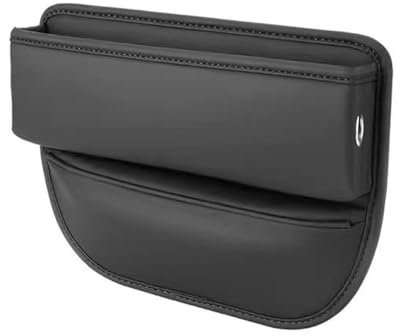 1PC Autositz Lücken Organizer für VW UP! 2016 2017 2018 2019 2020-pr, Multifunktionale Autositz Veranstalter Vordersitz Lückenfüller für Handys ZubehöR,A-Black