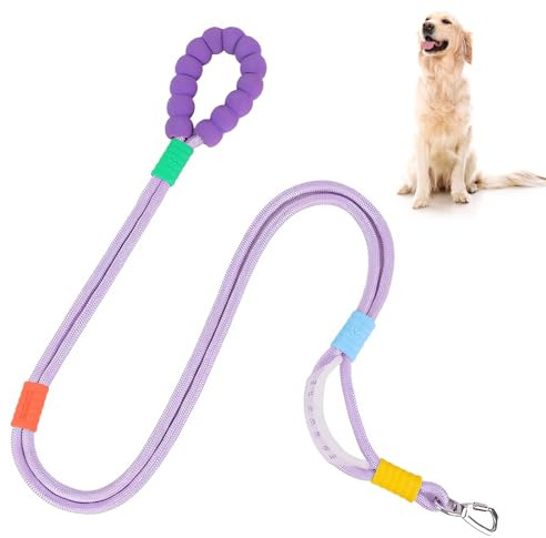 Guinzaglio per cani a mani libere, guinzaglio da corsa per cani a mani libere, guinzaglio in vita regolabile per passeggiate con il cane, guinzaglio per cani, per corsa, allenamento, jogging (viola)