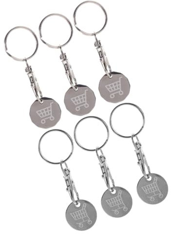 DIYEAH Elegante Portachiavi A Forma Di Carrello Della Spesa in Metallo Portachiavi A Forma Di Carrello Della Spesa