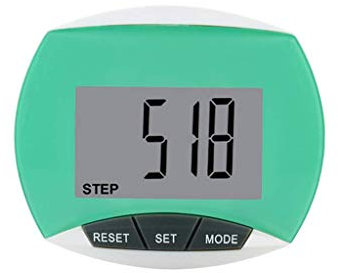 Podomètre de poche, compteur de pas, de distance parcourue, de calories avec grand écran LCD de 0 à 99999 pas de 0 à 999,99