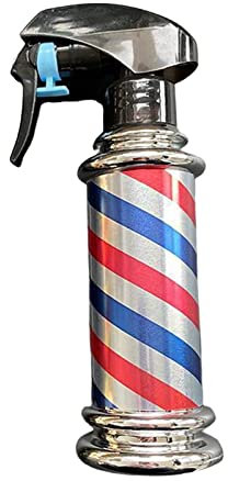 Courtieyeardceastea Vaporisateur multifonction à rayures rétro pour salon de coiffeur studio gris 200 ml