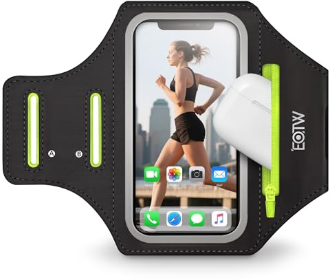 EOTW Sportarmband Handy Universal - Handyhalterung Arm Tasche für MP3-Player/iPhone 17/16/15/14/13 Pro Max Galaxy S25+/S24+/S23+/S22/S21(6,0~6,7)