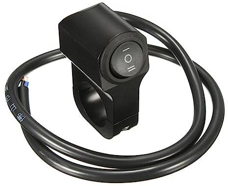 Alipis 2piezas Interruptor De Faros De Motocicleta Botones De Luz Para Manillar Compatible Moto Luz De Moto Accesorios De Motocicleta Instalación El Manillar