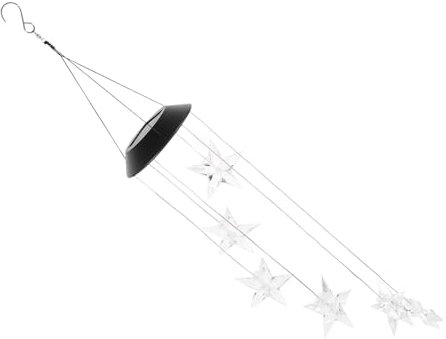 HEMOTON Éolien Solaire Lumineux Décoration Extérieure Suspension pour Jardin Balcon