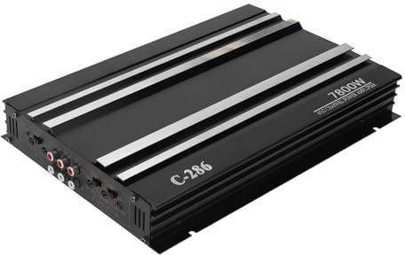 CHICAMPERA Amplificateur Audio pour Voiture Canaux Amplificateur Stéréo Puissant avec Entrées Multiples Design Durable et Installation Facile pour Expérience Sonore Exceptionnelle