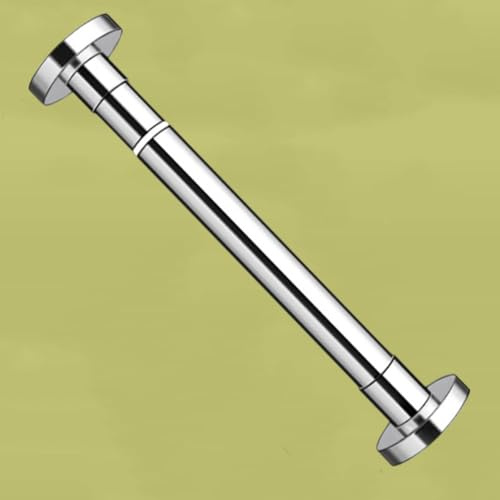 Bastone estensibile per tenda da doccia, 35-50 cm, in acciaio inox, aste telescopiche per tende e tendaggi, senza installazione di fori (210-250 cm)