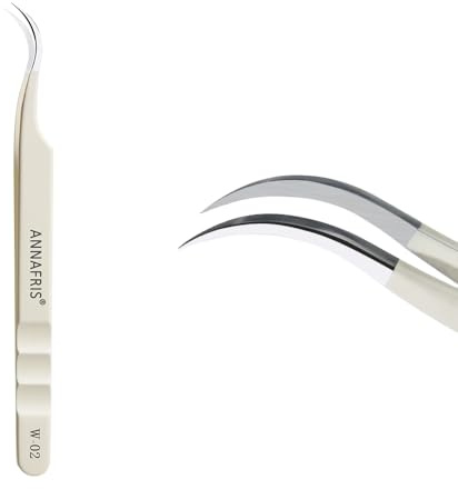 ANNAFRIS Pinzette per Extension Ciglia Pinzette Sopracciglia Professionale Lash Tweezers