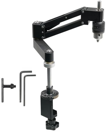 Filettatrice - Lega di alluminio 30 cm, filettatura manuale, braccio a sbalzo, strumento per la lavorazione dei metalli | precisione resistente, perforazione flessibile, supporto fisso base per