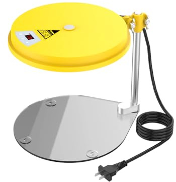 45W Hühnerstall Heizung, Wärmeplatte Küken mit LED-Licht und Digitalanzeige, für 15-20 Küken, Einstellbare Temperatur (10–65°C), Geeignet für Haustiere, Küken, Kaninchen, Nutztiere
