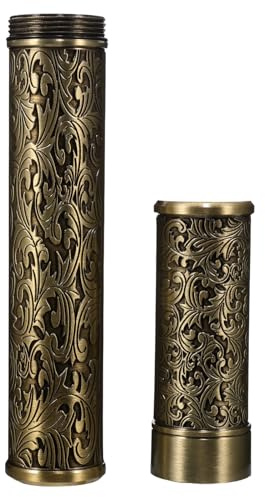 INOOMP Tubo Portasigaro Design Elegante Chiusura Ermetica in Metallo per Conservazione Sigaro Singolo e Protezione da Umidità per Viaggi e Campeggio