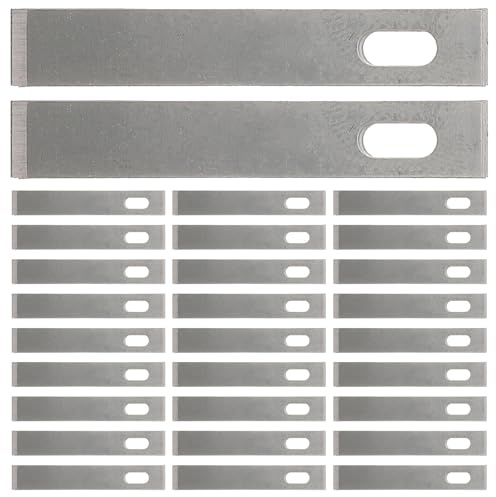 VILLCASE Lame di Ricambio per Intaglio in Acciaio 50 Pezzi, Strumenti da Taglio per Scrapbooking e Incisione su Legno, Lame Artigianali per Carta e Modellismo, Sostituzione Facile per