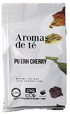 Té Rojo Pu Erh Cherry - Té 100% Natural - Aumenta la Concentración - Propiedades Antioxidantes - Mejora la Circulación y Ayuda a Mantener el Peso - Sin Gluten - 100 g - Aromas de Té