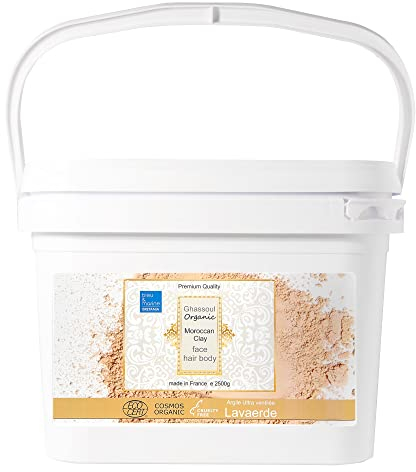 Mascarilla Ghassoul Rhassoul 2000g 2 kg Piel y Cabello Fuerte Piedra Mora Arcilla Acne Limpieza Cara Champú Arcilla Roja en Polvo Arcilla Pelo Lava Marroquí Arcilla Jabonosa Natural