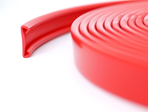 5m PVC Handlauf Treppenhandlauf Kunststoffhandlauf 40x8 mm rot