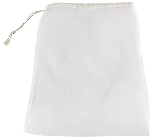 Weinfilterbeutel aus Netzgewebe in Lebensmittelqualität zum Brauen von Bier, Mehrfachnutzung, wiederverwendbar, für Fruchtsaft, Kaffee und Tee 45x62cm