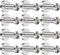 Tebery 12 Stück Kleiderhaken Garderobenhaken Edelstahl Handtuchhaken Kleiderhaken Wandmontage Mantel Haken, Gebürstetem Nickel, 52mm